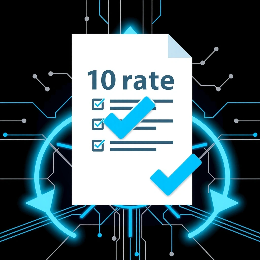 Document update and version control illustration